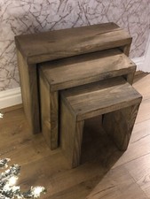 Solid Wooden Nest Of Tables