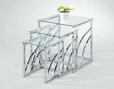 Glass Nest of Tables modern