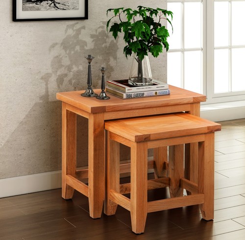 Nesting table large - oak, nest