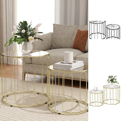 Round coffee table - coffee,