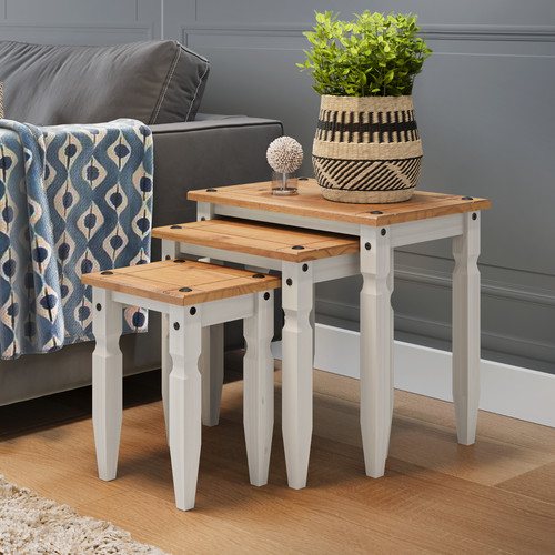 Corona nest tables white - nest,
