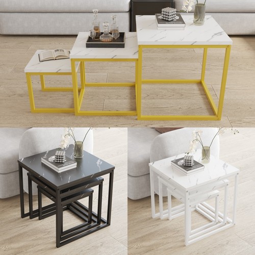 Square nesting tables - nesting, 3