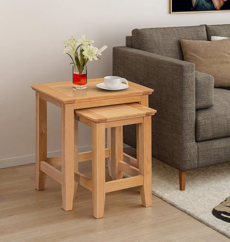 Nest tables small oak - nest, tables,
