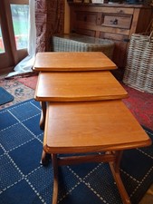 Vintage Nest Of 3 Wood Tables