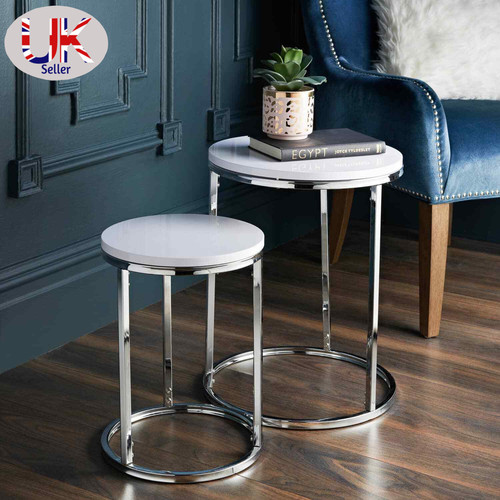 Nest tables high gloss set - high,