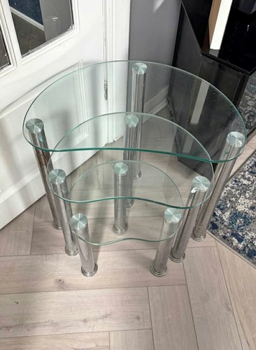 Nest glass tables with - 3,