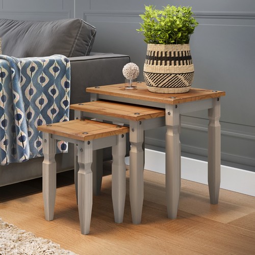 Corona nest tables - nest, grey