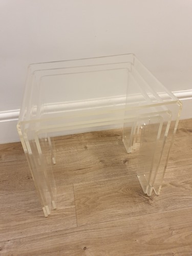 Acrylic ghost side table - acrylic,